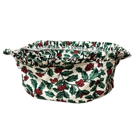 Longaberger BERRY Fruit Basket Liner #2147430 Traditional Holly Pattern NEW Vtg - Picture 1 of 6